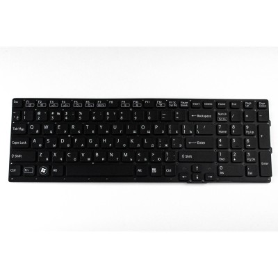 Клавиатура для ноутбука Sony VPC-SE Черная без подсветки p/n: 148986151, 9Z.N6CBF.20R, NSK-SE2BF