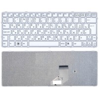 Клавиатура для ноутбука Sony SVE11 Белая рамка p/n: 149036311, 149036351, HMB8820NFJ12