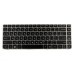 Клавиатура для HP Probook 4430s Черная c серой рамкой p/n: NSK-CB0SV, 9Z.N6LSV.00R