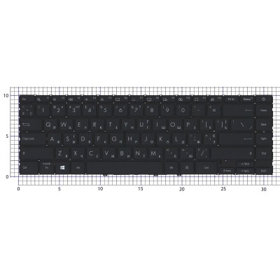 Клавиатура для Asus UX425JA Черная с подсветкой