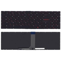 Клавиатура для MSI GE72 с красной подсветкой p/n: V143422GK1, S1N-3ERU2U1-SA0 Клавиатура для MSI GE72 с красной подсветкой p/n: V143422GK1, S1N-3ERU2U1-SA0