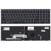 Клавиатура для HP Probook 450 G5 серебряная рамка подсветка p/n: L01028-001
