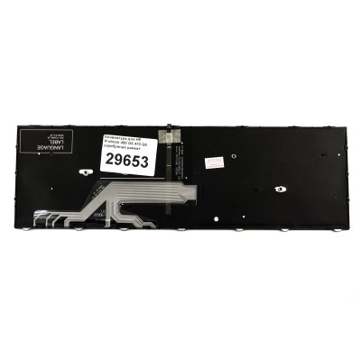 Клавиатура для HP Probook 450 G5 серебряная рамка подсветка p/n: L01028-001