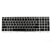 Клавиатура для HP Probook 450 G5 серебряная рамка подсветка p/n: L01028-001