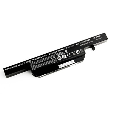 Аккумулятор для ноутбука Clevo 0801482 Serie/DNS 0170724/Clevo 0801482/Hasee K610C/Clevo K650D/Clevo K570N/Clevo K710C/Clevo K590C/Clevo K750D/Clevo W650S/Clevo W650SH (11.1V 4400mAh) p/n: W650BAT-6 6-87-W650S-4D4A1