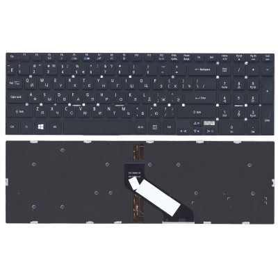 Клавиатура для ноутбука Acer Aspire 5755 c подсветкой p/n: MP-10K33SU-698, MP-10K33SU-6981, MP-10K33SU-6982, MP-10K33SU-6983, MP-10K33U4-6981, MP-10K33U4-6982, MP-10K33U4-6983, PK130HQ1A00, PK130HQ1A04, PK130HQ1A08, PK130HQ1B04, PK130HQ3A04, PK130IN1A00, PK130IN1B00, PK130HJ1B04, V121702FS1, MP-10K33SU-6981W, V121702AS1, V121702AS2, V121702FS3, V121702GS3 KB.I170A.402, KB.I170A.410, KB.I170G.310, NK.I1713.05Y, NK.I1713.07N, PK130HJ1B04, PK130HQ3A00, PK130IN1A04, PK130IN2A04, PK130O42A04, PK130O42B04, MP-10K33SU-698W, V121702DS1, PK130IM1A04, PK130IN1B04, PK130HQ1B00