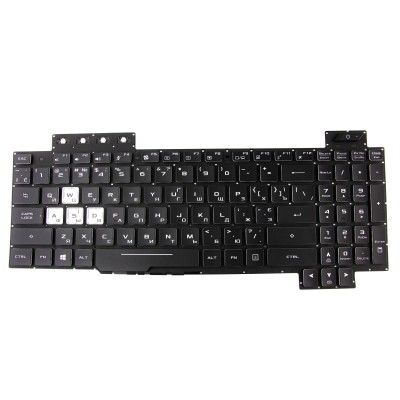 Клавиатура для Asus FX505DV Черная с подсветкой p/n: V170762FS1, 0KN1-5J2UA11, 0KNR0-661BUA00