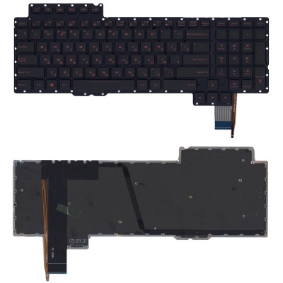 Клавиатура для ноутбука Asus RoG G752V с подсветкой p/n: 90NB09Y1-R30200, 90NB09X1-R30200