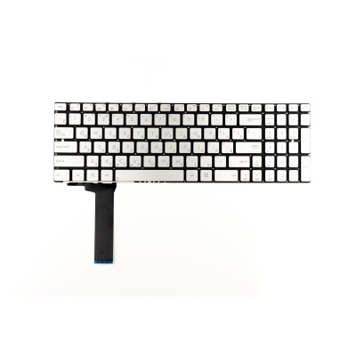 Клавиатура для Asus N750J Сеpебро с подсветкой p/n: NSK-UPN0R 9Z.N8BBU.L0R, 0KN0-N43RU13