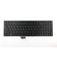 Клавиатура для Asus N541L c подсветкой Черная с белыми клавишами p/n: 0KNB0-662LCS00