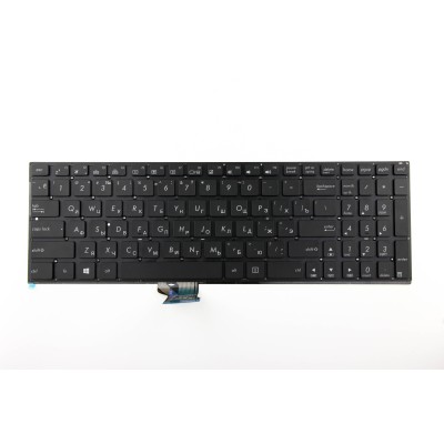 Клавиатура для Asus N541L c подсветкой Черная с белыми клавишами p/n: 0KNB0-662LCS00