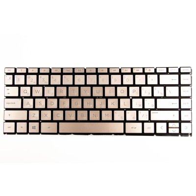 Клавиатура для HP 14-CD X360 Золотистая с подсветкой p/n: SG-93280-XFA