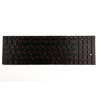 Клавиатура для Asus N56 горизонтальный Enter с подсветкой p/n: KNB0-6120RU00, 0KNB0-6621SK00