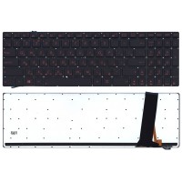 Клавиатура для Asus N56 горизонтальный Enter с подсветкой p/n: KNB0-6120RU00, 0KNB0-6621SK00