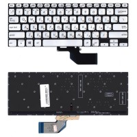 Клавиатура для Asus S13 S330FA серебристая с подсветкой p/n: 9Z.NFHBU.00R 0KNB0-1625RU00