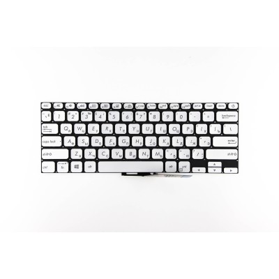 Клавиатура для Asus S13 S330FA серебристая с подсветкой p/n: 9Z.NFHBU.00R 0KNB0-1625RU00
