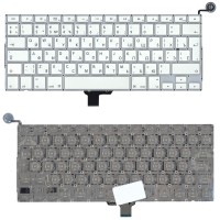 Клавиатура для ноутбука Apple A1342 Ver.2 Белая Вертикальный Enter