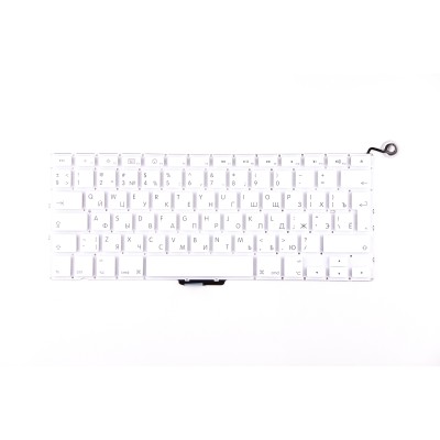 Клавиатура для ноутбука Apple A1342 Ver.2 Белая Вертикальный Enter
