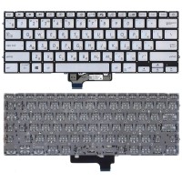 Клавиатура для ноутбука Asus UX431FA Серебро c подсветкой p/n: NSK-WRJBN_UA 9Z.NFKBN.J0V HQ21012305000