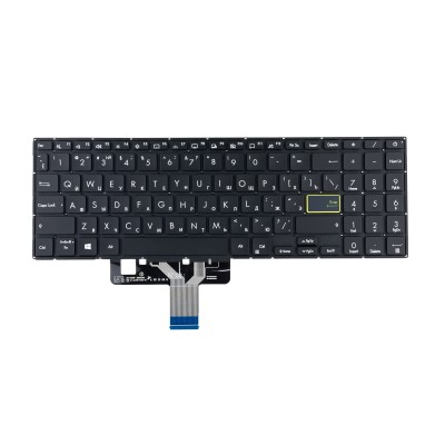 Клавиатура для ноутбука Asus X521EA Black с подсветкой