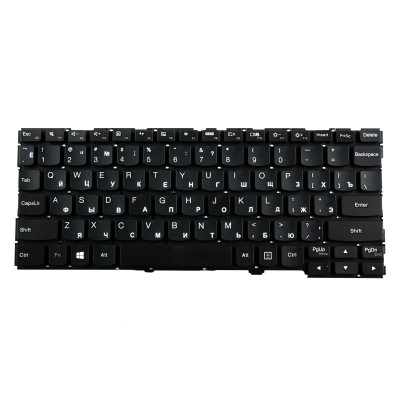 Клавиатура для ноутбука Lenovo Yoga 300-11IBY Черная p/n: PK1319O1A00