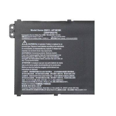 Аккумулятор для ноутбука Acer PT516-51s (11.25V 4343mAh) p/n: AP18C8K