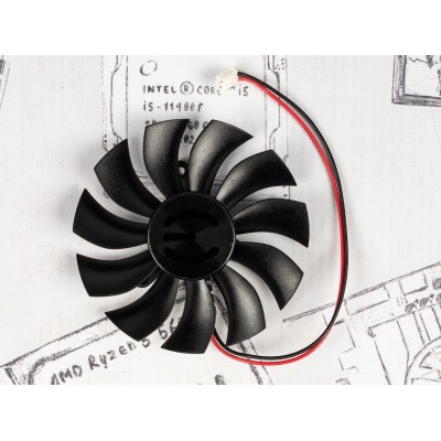 Вентилятор для видеокарты EVGA GeForce GTX 1050 (Ti) ⌀87мм