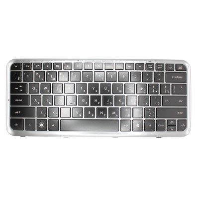 Клавиатура для HP DM3-1000 с серой рамкой p/n: NSK-HKU0R, 9Z.N2X82.U0R, MP-09C93SU6E453