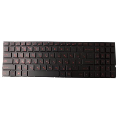Клавиатура для ноутбука Asus FX502/Asus FX502V с красной подсветкой p/n: V156230ES1 0KNB0-6615US00
