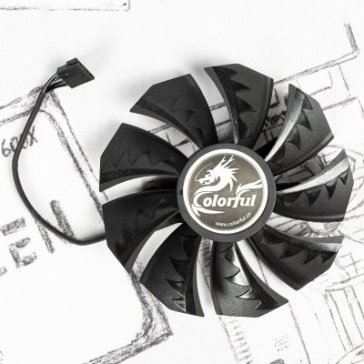 Вентилятор для видеокарты Colorful NB 12G-V RTX 3060 ⌀87мм | №1