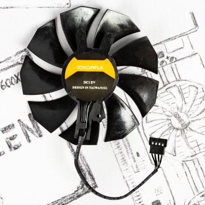 Вентилятор для видеокарты Colorful NB 12G-V RTX 3060 ⌀87мм | №1
