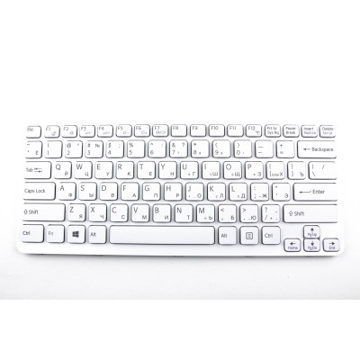 Клавиатура для ноутбука Sony SVE141 белая p/n: 9Z.N6BSQ.M0R, NSK-SDMSQ 0R, 149115111RU, 9Z.N6BBF.R0R