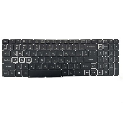 Клавиатура для Acer AN515-54 с белой подсветкой p/n: NKI15130NA, 935064CDK201, PK132K11A04