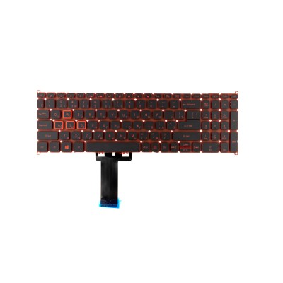 Клавиатура для ноутбука Acer Nitro 5 Spin AN515-51-551F с подсветкой (горизонтальный Enter) Клавиатура для ноутбука Acer Nitro 5 Spin AN515-51-551F с подсветкой (горизонтальный Enter)