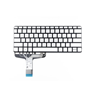 Клавиатура для ноутбука HP Spectre 13-v000 Серебро с подсветкой p/n: V154702A BL, PK131J42A05