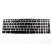 Клавиатура для ноутбука Lenovo G50-70 cеребристая рамка p/n: 25214725, MP-13Q13US-686
