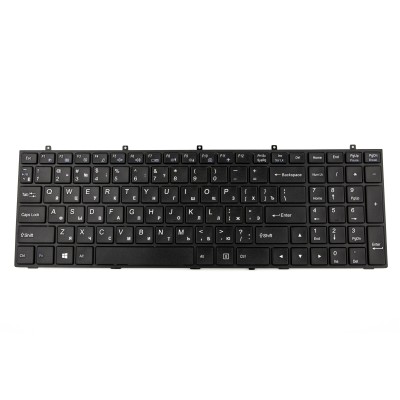 Клавиатура для ноутбука DNS Clevo W350 с рамкой горизонтальный Enter p/n: MP-12A36SU-430