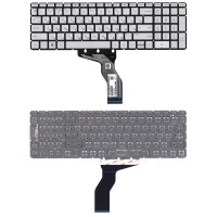 Клавиатура для ноутбука HP 15-CB Серебро с подсветкой p/n: 925008-001, PK132043A00