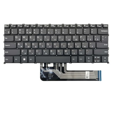 Клавиатура для ноутбука Lenovo IdeaPad Flex 5 14IAU7 Черная без подсветки p/n: PR4SB-RU Клавиатура для ноутбука Lenovo IdeaPad Flex 5 14IAU7 Черная без подсветки p/n: PR4SB-RU