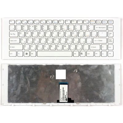 Клавиатура для ноутбука Sony Vaio VPCEG белая p/n: NSK-SF1SW 0R 9Z.N7ASW.00R, 148969711, V081630A