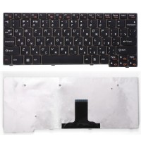 Клавиатура для ноутбука Lenovo S10-3 Черная рамка p/n: 25-010987, 25010089, 25010987
