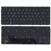 Клавиатура для ноутбука Dell XPS 13 Черная с подсветкой p/n: MP-11C73SUJ698W, PK130S71B05