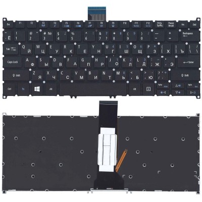 Клавиатура для Acer V13 с подсветкой вертикальный Enter