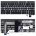 Клавиатура для ноутбука Lenovo T460 Yoga 14 с серебристой рамкой p/n: 00UR200, 57Y005A, SN20J35624