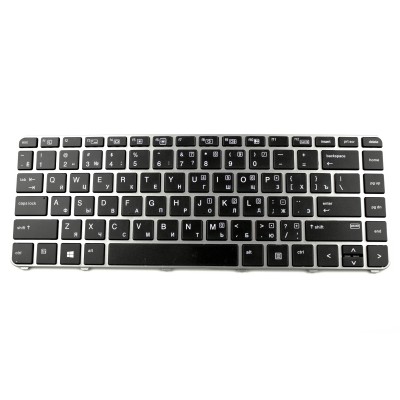 Клавиатура для HP 745 G3 без Trackpoint Черная рамка p/n: 836308-001, 821177-001
