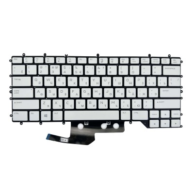 Клавиатура для ноутбука Dell Alienware M15-7397 Белая p/n: 094DNY NSK-QBBC PK132KH1B22