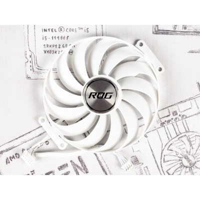 Вентилятор для видеокарты Asus ROG Strix White RTX 3070/Asus ROG Strix White RTX 3080 Ti/Asus ROG Strix White RTX 3090 ⌀95мм | №2