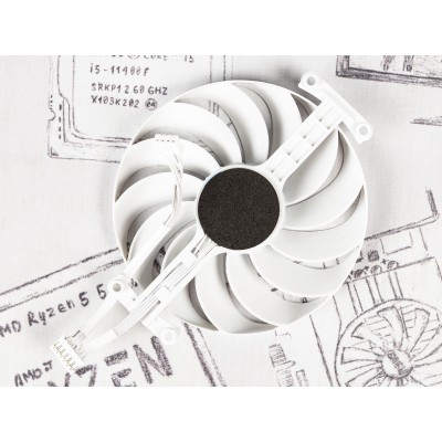 Вентилятор для видеокарты Asus ROG Strix White RTX 3070/Asus ROG Strix White RTX 3080 Ti/Asus ROG Strix White RTX 3090 ⌀95мм | №2