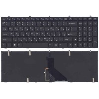 Клавиатура для ноутбука DNS Clevo W370 рамка c подсветкой p/n: MP-13H83USJ430B4, CNY-WJ