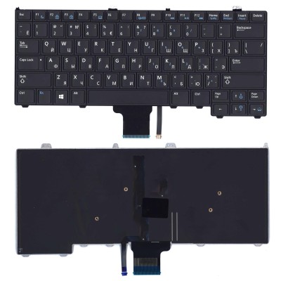 Клавиатура для ноутбука Dell E7440 Черная с подсветкой p/n: JRVM3, 0JRVM3 Клавиатура для ноутбука Dell E7440 Черная с подсветкой p/n: JRVM3, 0JRVM3